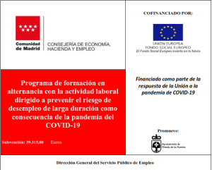 Contratación de personal desempleado a través de subvención de Empleo consecuencia de la pandemia COVID 19 2021 ECOV/0021/2021