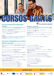 CURSOS GRATUITOS MARZO