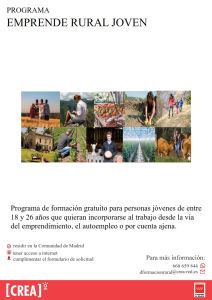 PROGRAMA EMPRENDE RURAL JOVEN