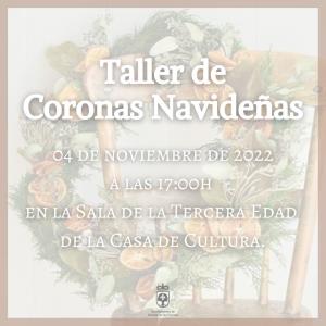 TALLER DE CORONAS NAVIDEÑAS