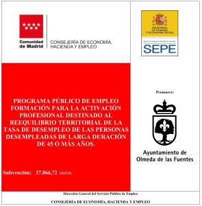 Subvención de empleo-formación para la Activación Profesional destinado al reequilibrio territorial de la tasa de desempleo de las personas desempleadas de larga duración de 45 o más años.