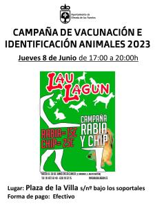 CAMPAÑA VACUNACION RABIA Y CHIP DE IDENTIFICACION ANIMALES