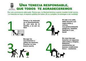 CON TU MASCOTA,  SE RESPONSABLE