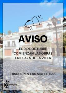 INICIO OBRAS PLAZA DE LA VILLA 