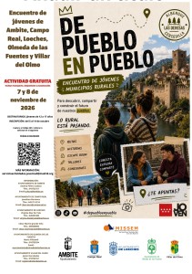 DE PUEBLO EN PUEBLO ENCUENTRO ENTRE JOVENES DE 12-17 AÑOS, 7 Y 8 NOVIEMBRE DE 2026