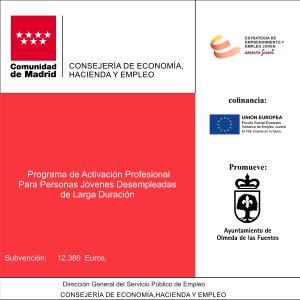 Contratación de personal desempleado a través de subvención de Empleo Joven Activación 2021 GJADLD/0063/2021