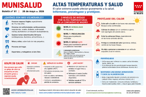 La Comunidad de Madrid alerta sobre los riesgos del calor extremo y pide extremar las precauciones