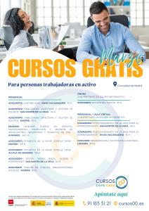 Cursos gratuitos para personas desempleadas.