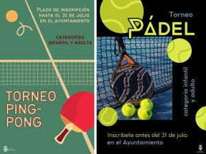 TORNEOS: PING PONG Y PADEL