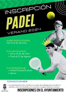 TORNEO DE PADEL FIESTAS PATRONALES 2024