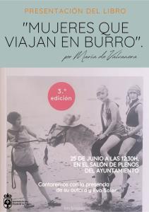 PRESENTACIÓN DEL LIBRO "MUJERES QUE VIAJAN EN BURRO" de María de Valvanera.