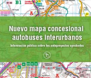Información sobre prestación de alegaciones nuevo mapa concesional de líneas de autobuses.