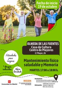 TALLER MANTENIMIENTO FÍSICO SALUDABLE Y MEMORIA PARA MAYORES