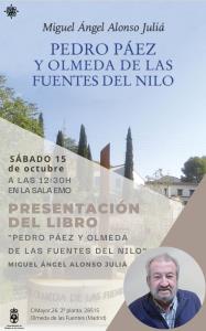 Presentación del libro: "Pedro Páez y Olmeda de las Fuentes del Nilo"