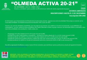 SONDEO ACTIVIDADES DEPORTIVAS EN OLMEDA DE LAS FUENTES  21-22
