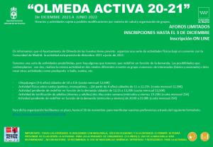 SONDEO ACTIVIDADES DEPORTIVAS EN OLMEDA DE LAS FUENTES  21-22