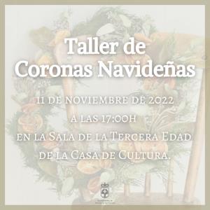 TALLER DE CORONAS NAVIDEÑAS