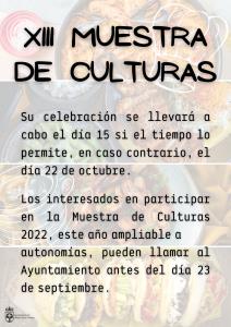 XIII MUESTRA DE CULTURAS