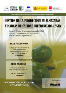 CURSO GESTION DE ALMAZARAS Y MARCAS DE CALIDAD DIFERENCIADAS