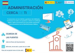 "LA ADMINISTRACIÓN CERCA DE TI". Obtención certificado digital y Cl@ve permanente.